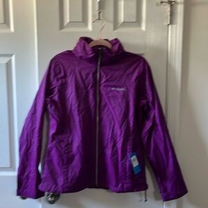 Purple Columbia, rain jacket, windbreaker